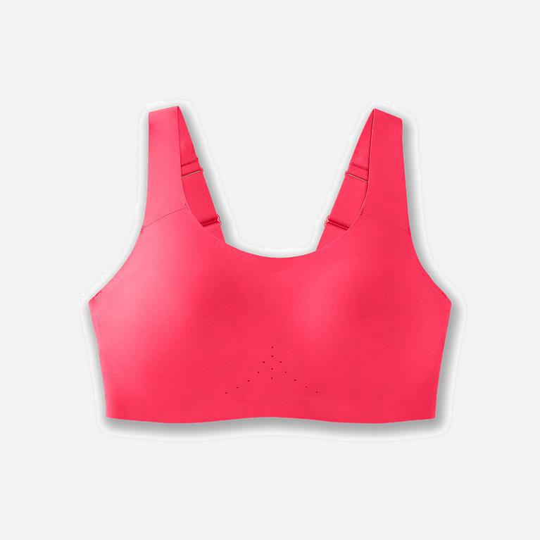 Brooks Dare Scoopback Israel - Women's Running Bra - Fluoro Pink (67805-MRVZ)